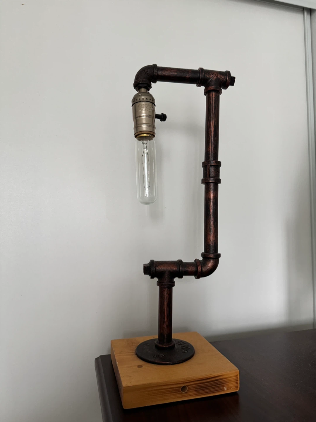 Industrial Style Pipe Table Lamp - photo 3
