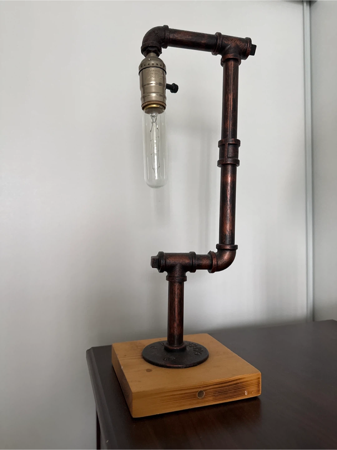 Industrial Style Pipe Table Lamp - photo 4