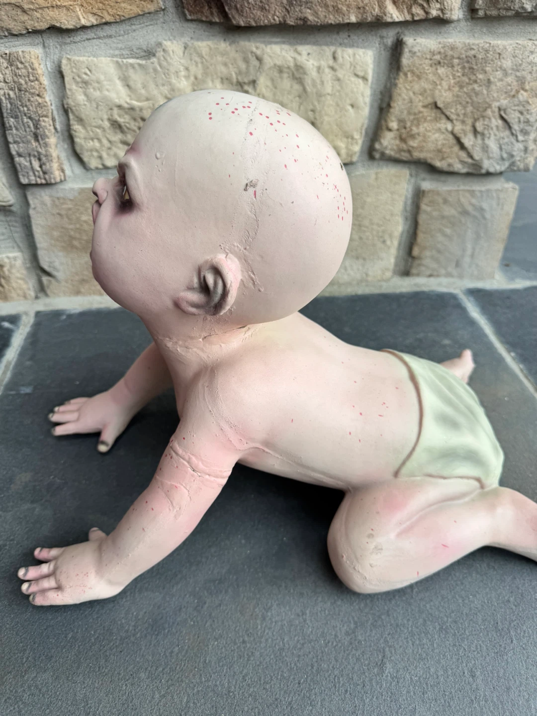 Spirit Halloween Clobberin' Claude Zombie Baby Prop - photo 3