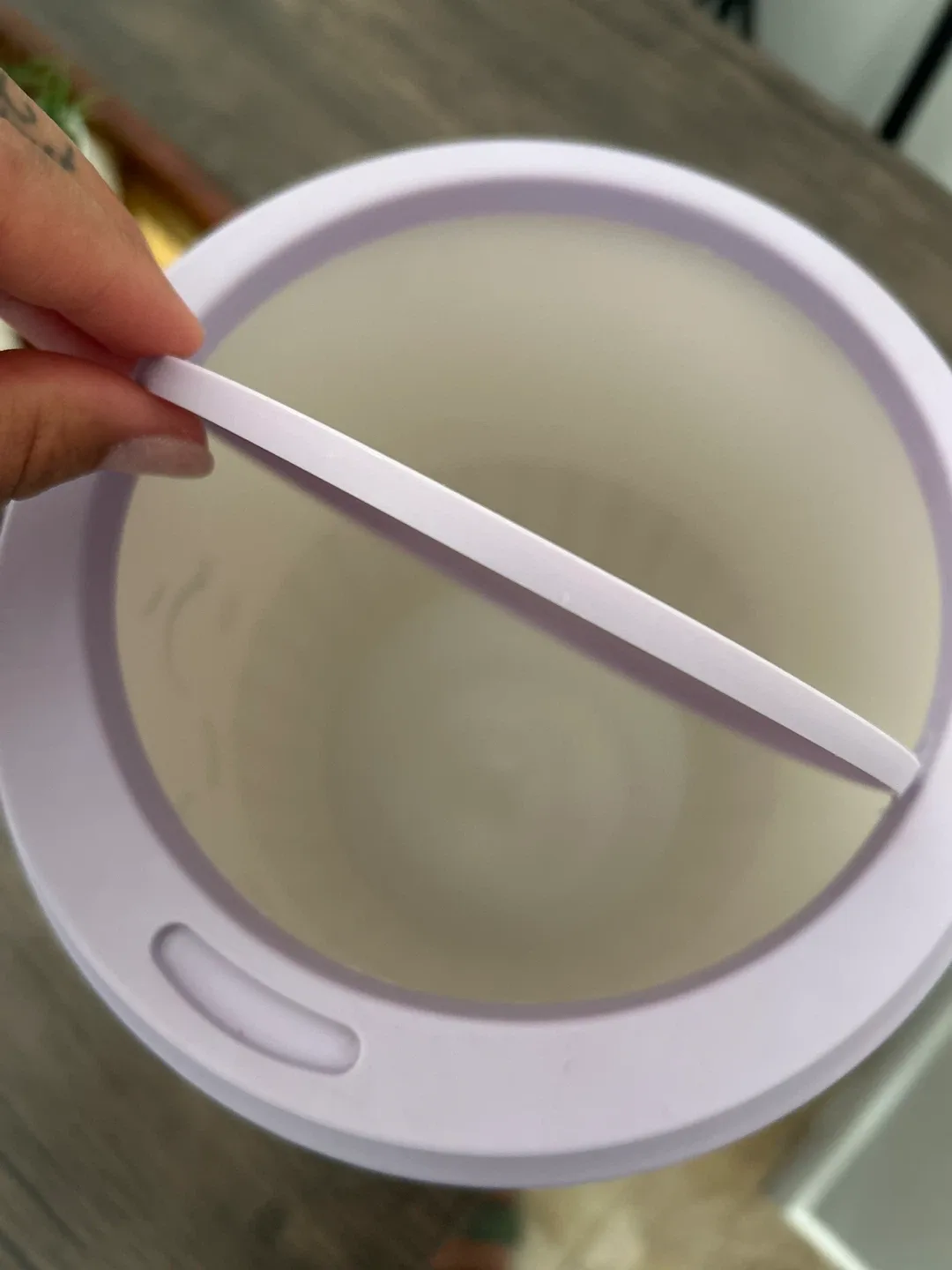 Cute Purple & White garbage can image indicator(2)