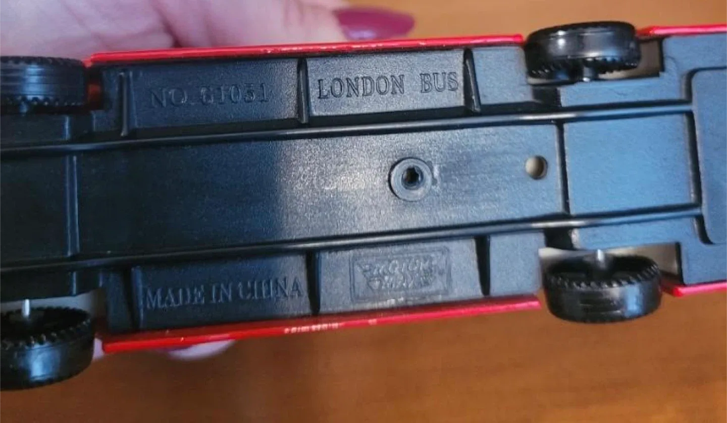 London Red Double Decker Bus Toy image indicator(5)