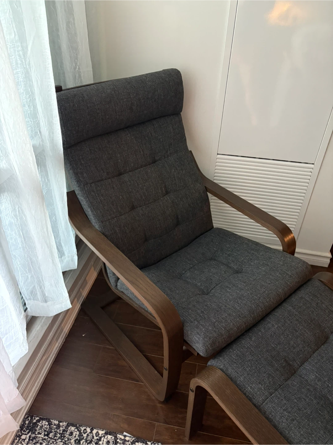 IKEA Poang Armchair & Footstool - photo 3