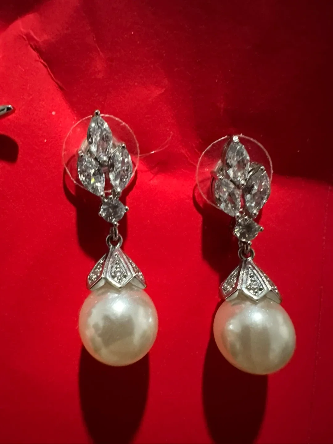 Pearl Drop Earrings - Two Pairs image indicator(3)