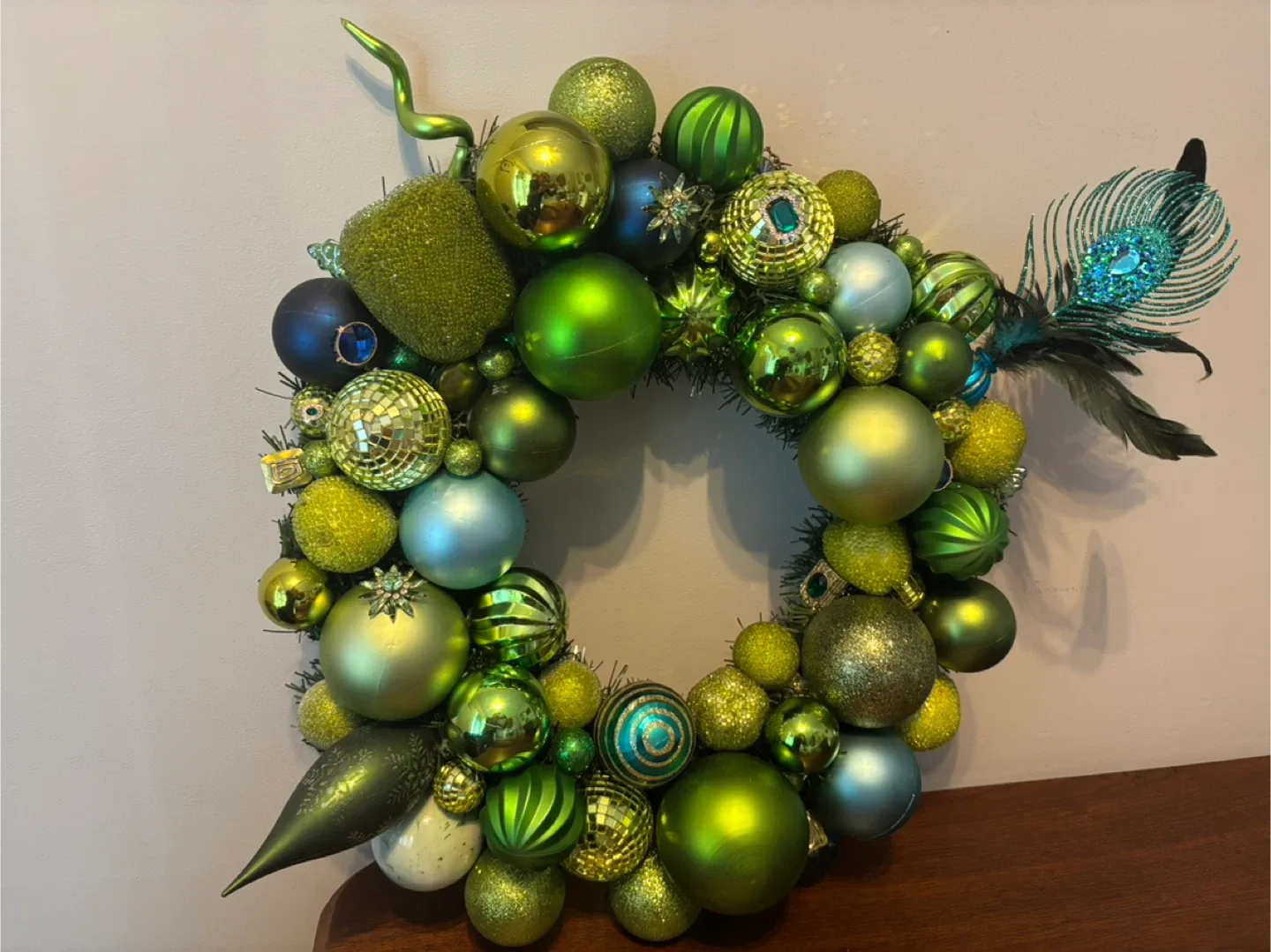 Festive Green Christmas Ornament Wreath image indicator(4)