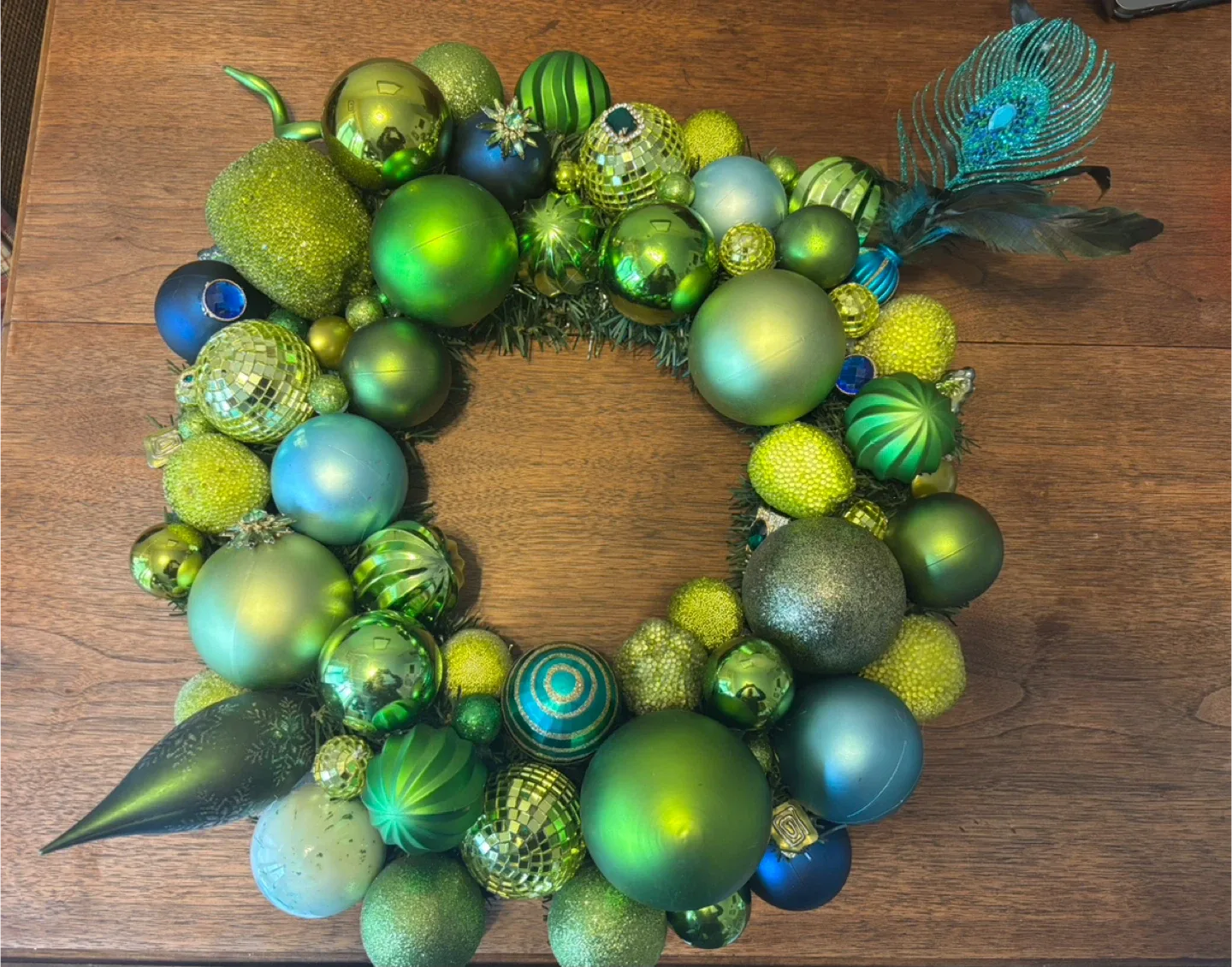 Festive Green Christmas Ornament Wreath image indicator(5)