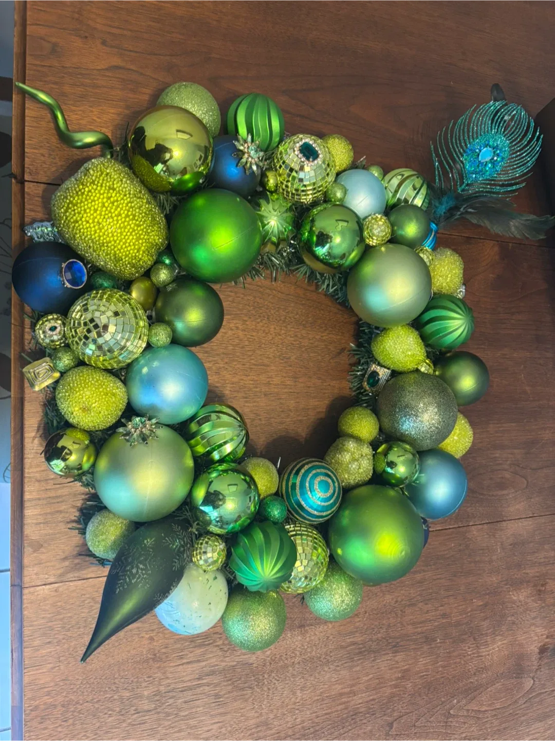 Festive Green Christmas Ornament Wreath image indicator(6)
