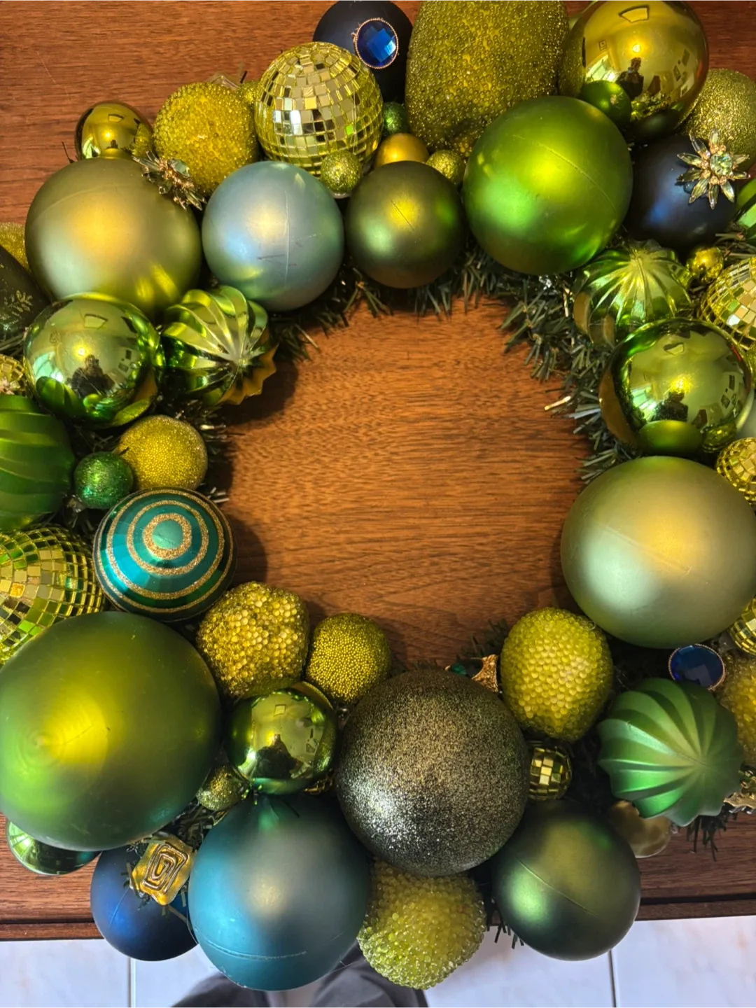 Festive Green Christmas Ornament Wreath image indicator(10)