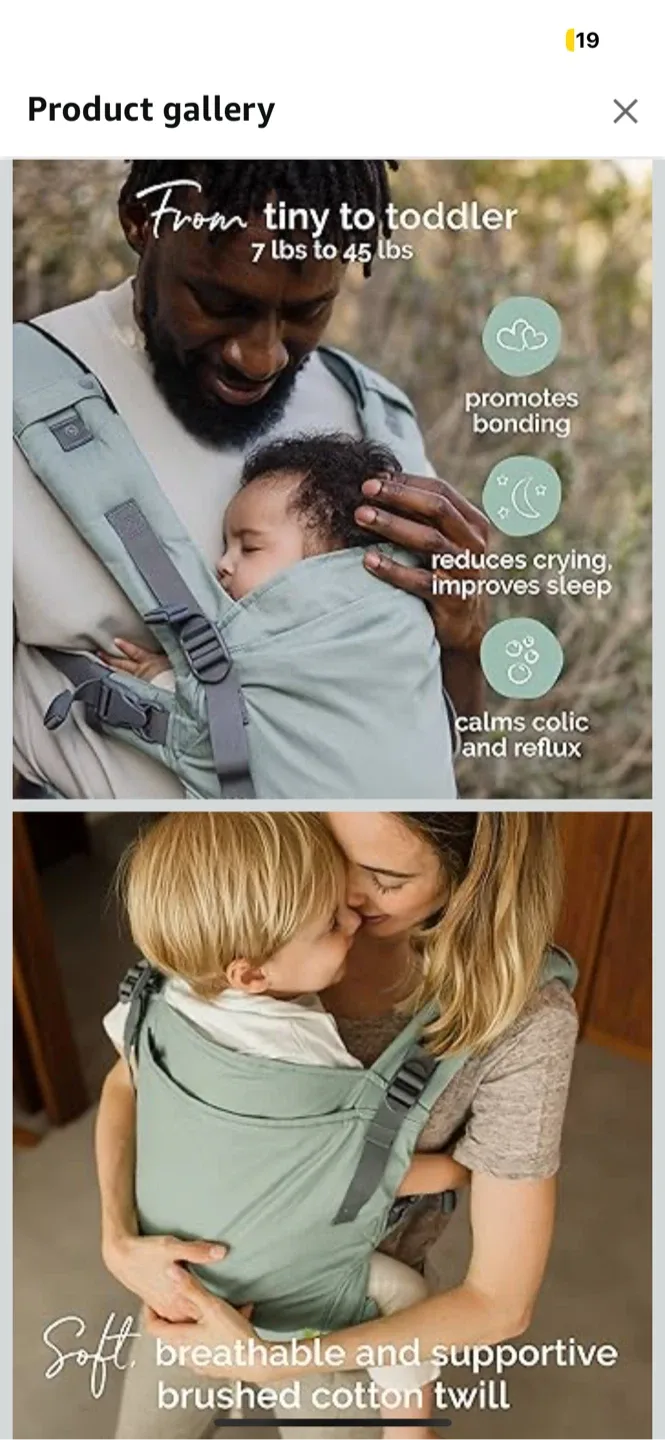 BNIB Boba X Baby Carrier - SEAMIST image indicator(2)