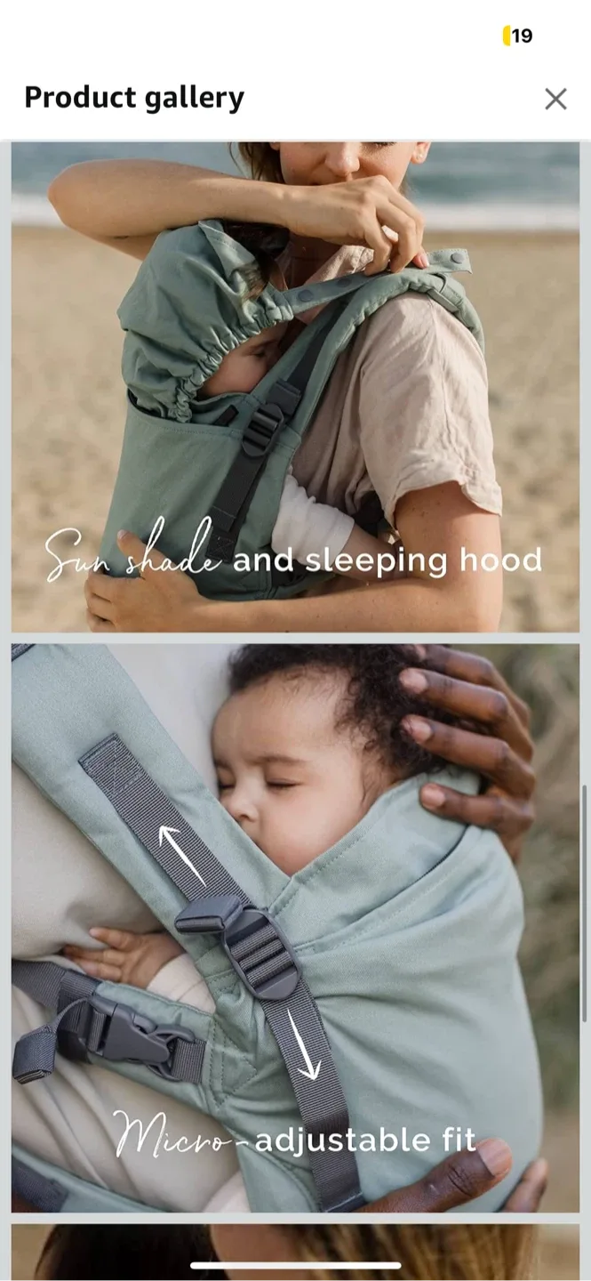 BNIB Boba X Baby Carrier - SEAMIST image indicator(4)
