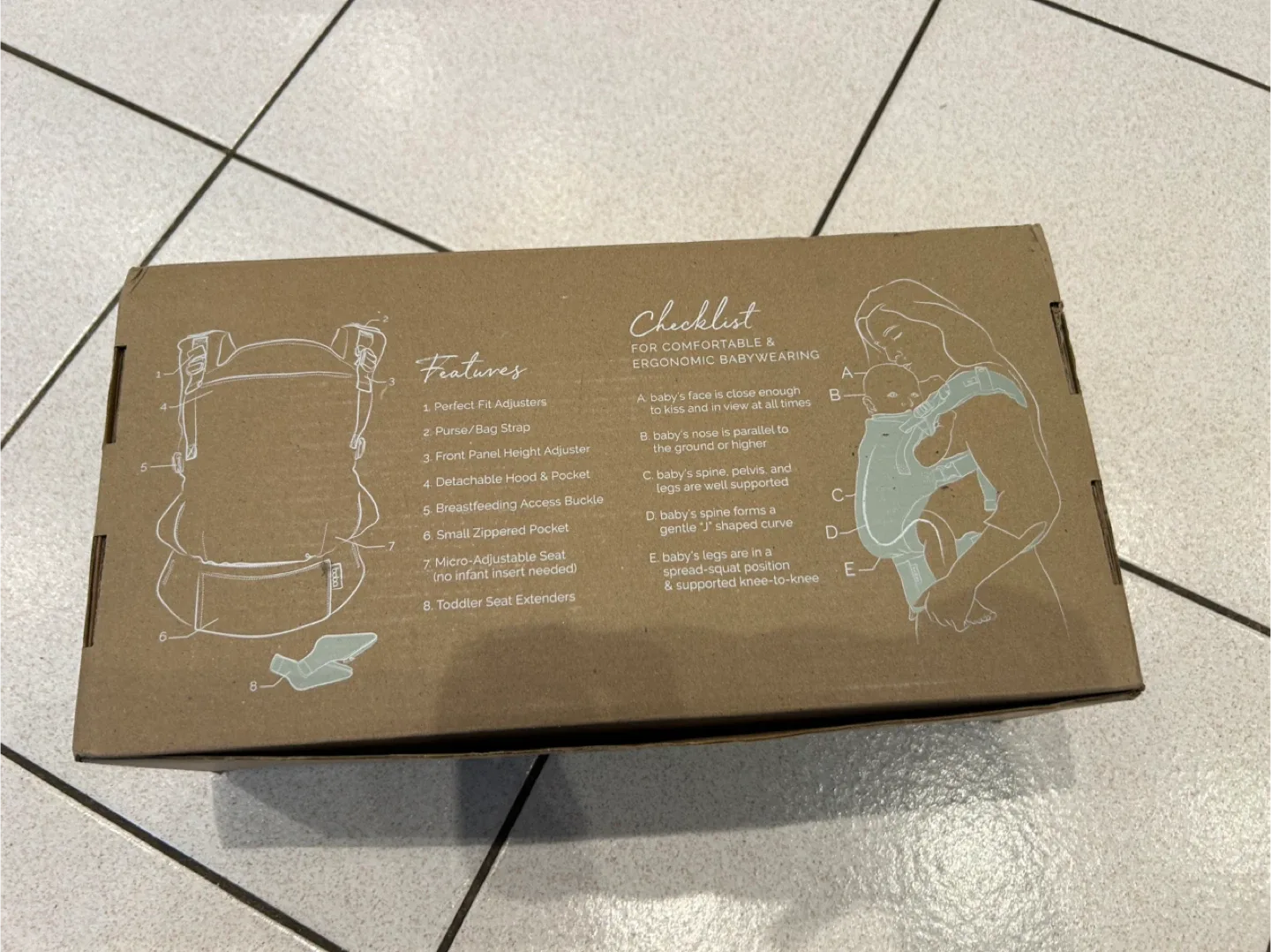 BNIB Boba X Baby Carrier - SEAMIST image indicator(9)