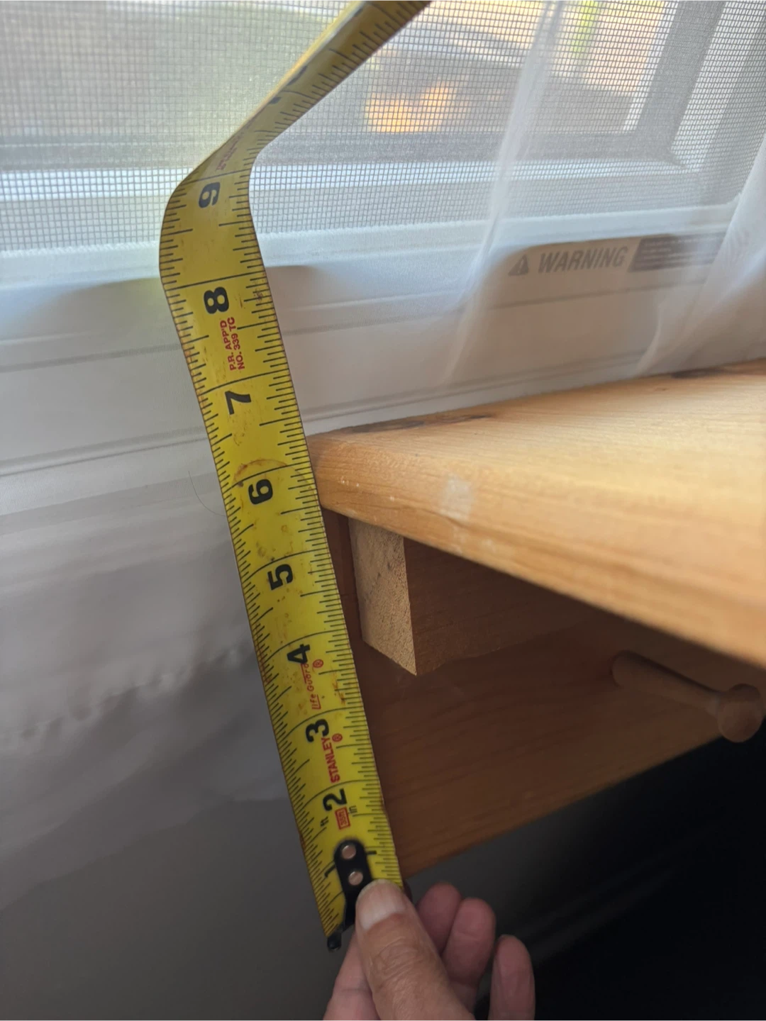 Wooden Entryway Shelf with Pegs - photo 5