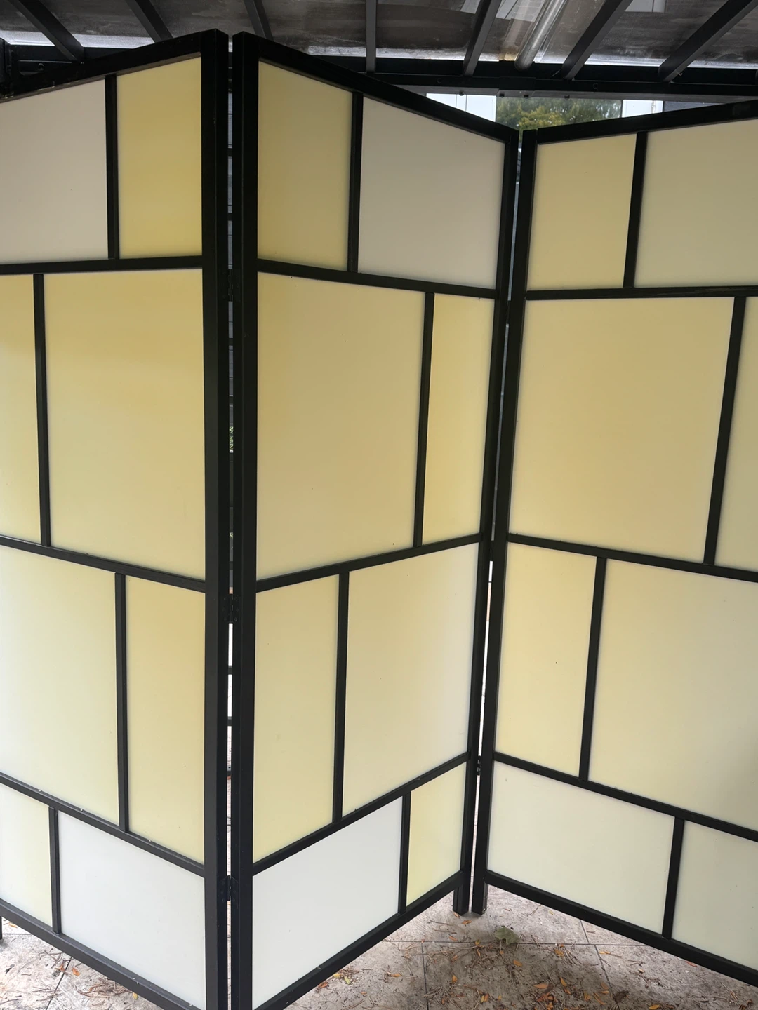IKEA RISÖR Room Divider, White/Black - photo 2