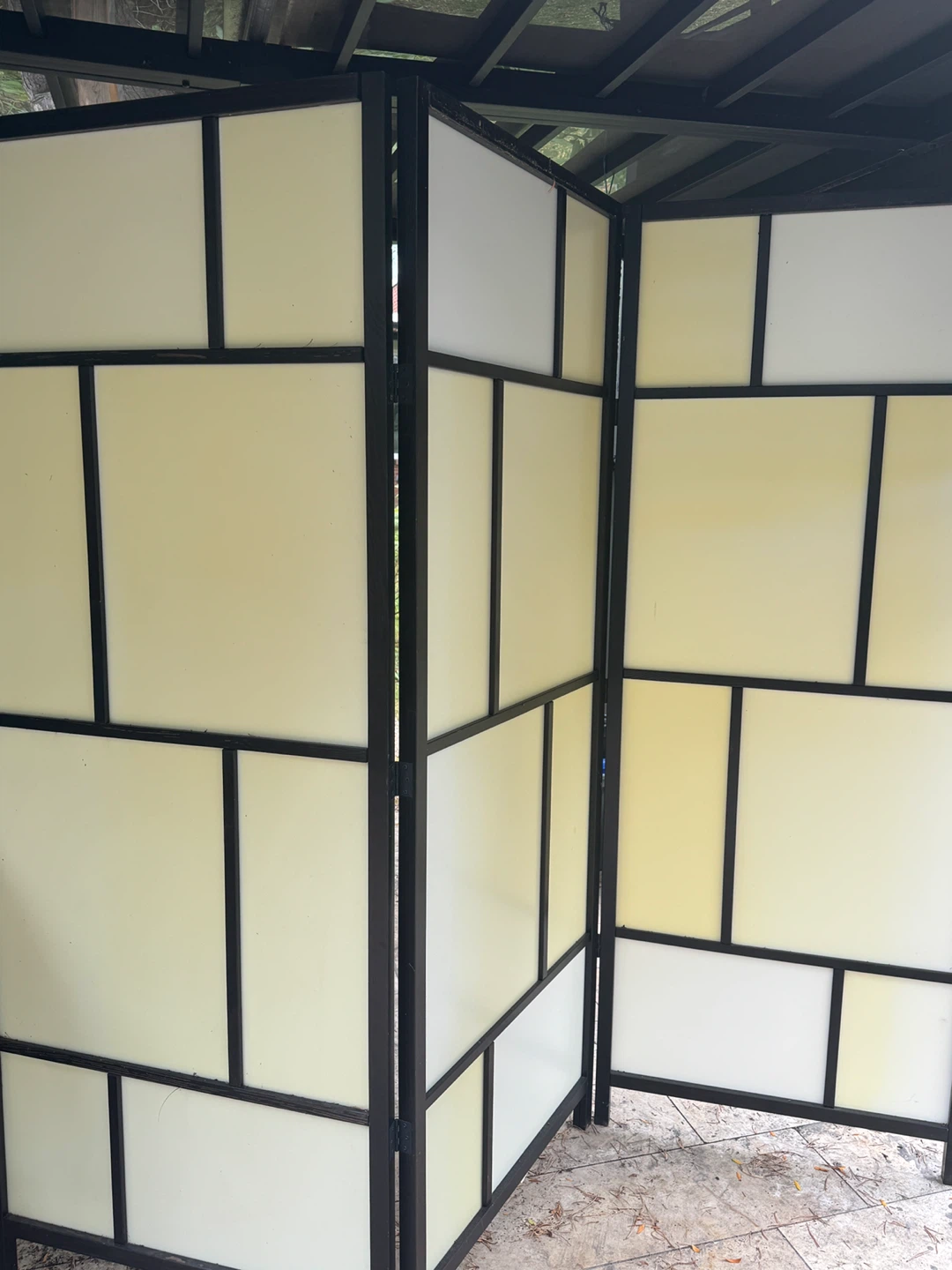 IKEA RISÖR Room Divider, White/Black - photo 3