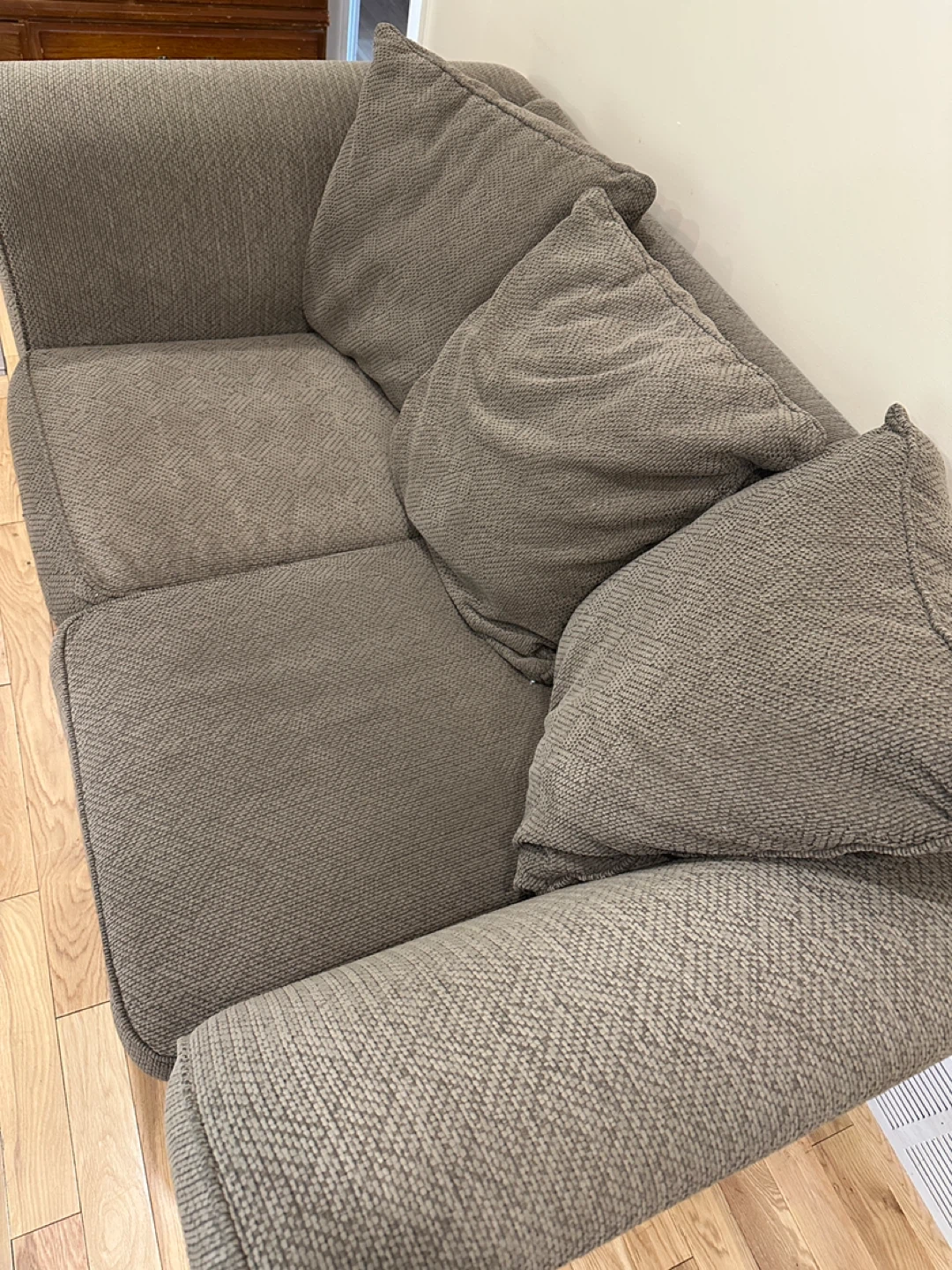 Beautiful Brown Upholstered Loveseat Sofa (CAN DELIVER) - photo 4