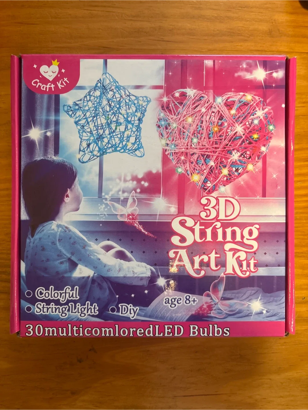3D String Art Kit - DIY Craft Kit for Age 8+