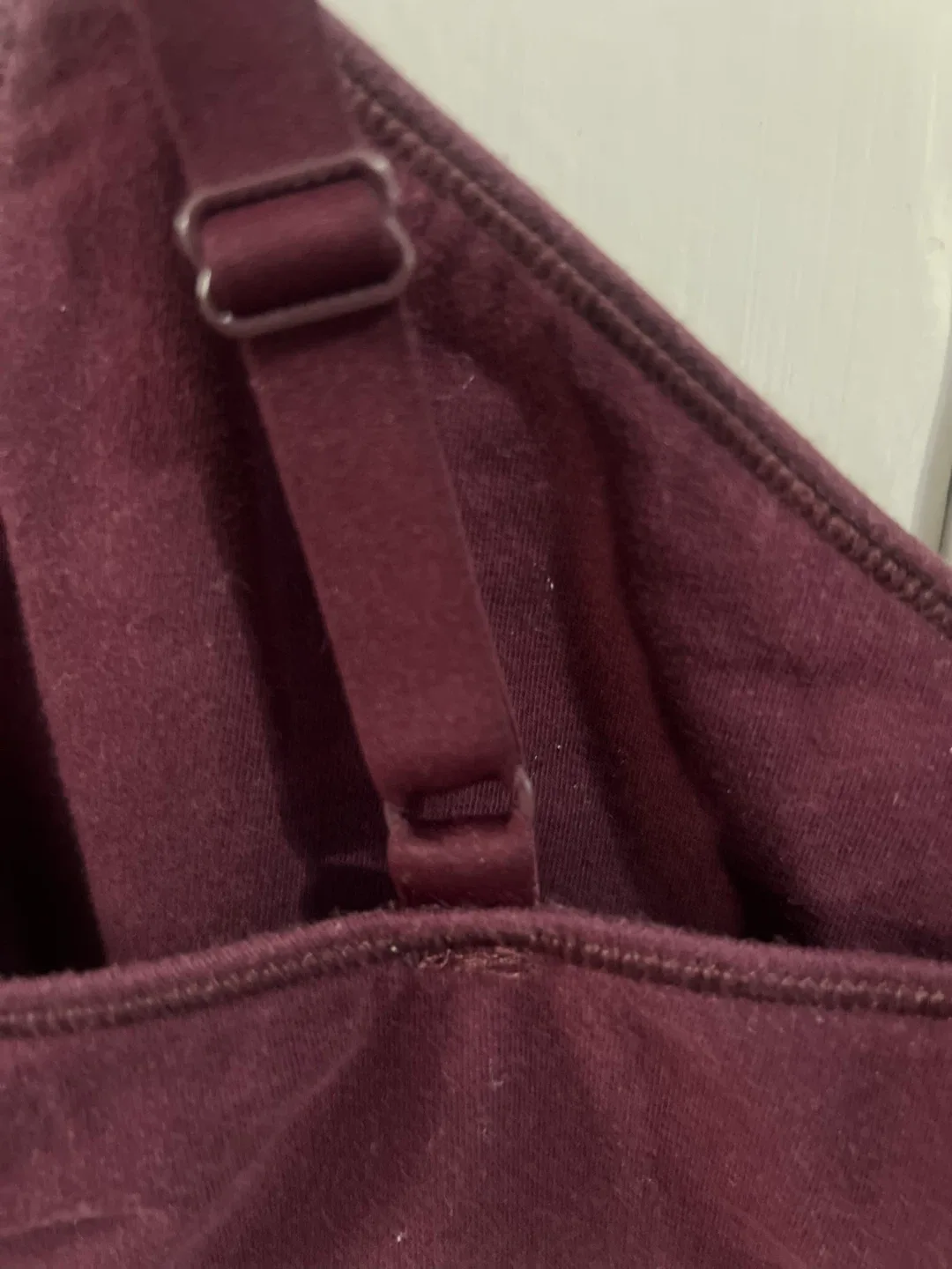 Burgundy, Gray and Black Aerie Sports Bra image indicator(3)
