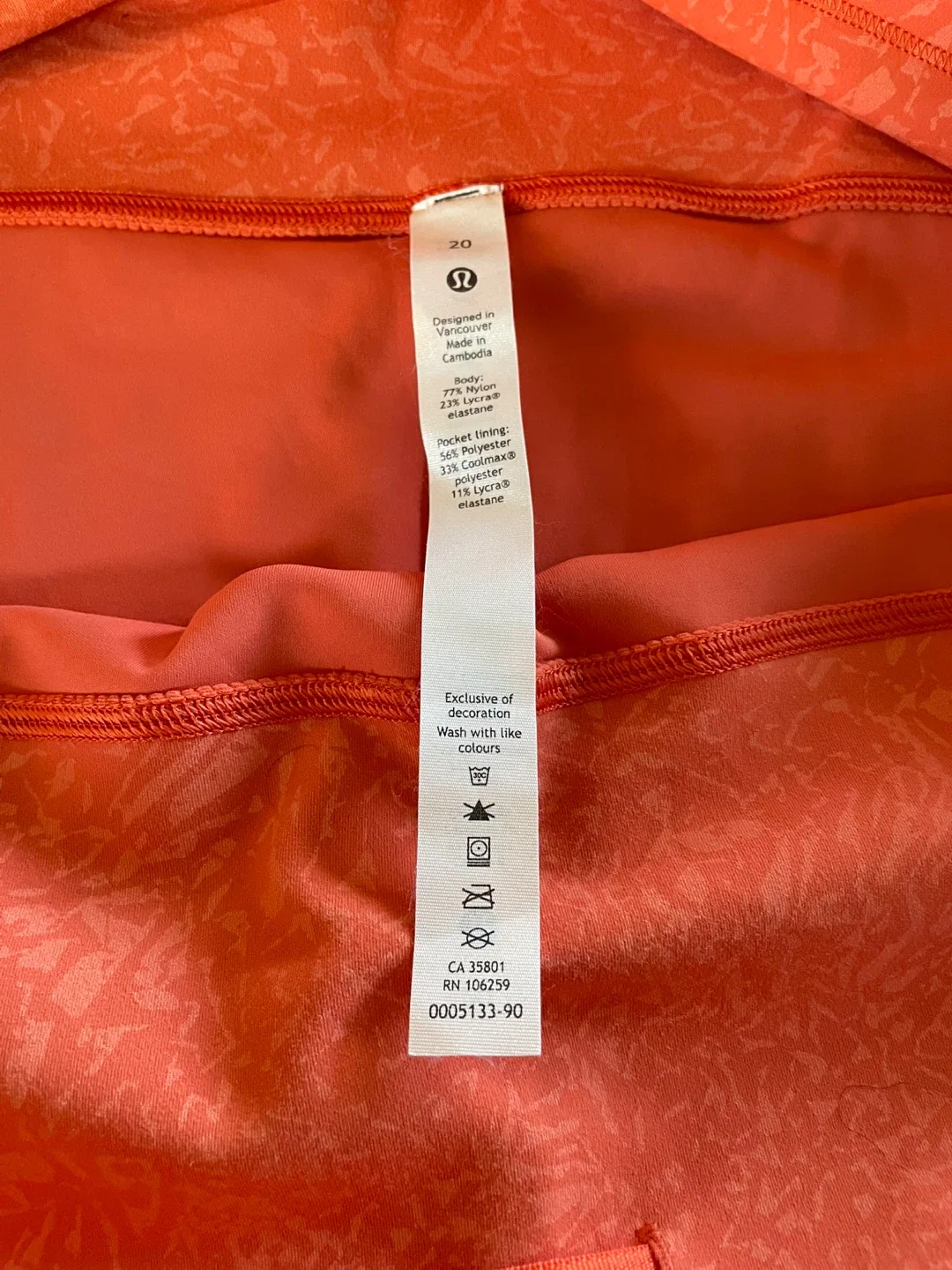 Lululemon Align Crop 20 Size 20 Coral image indicator(2)