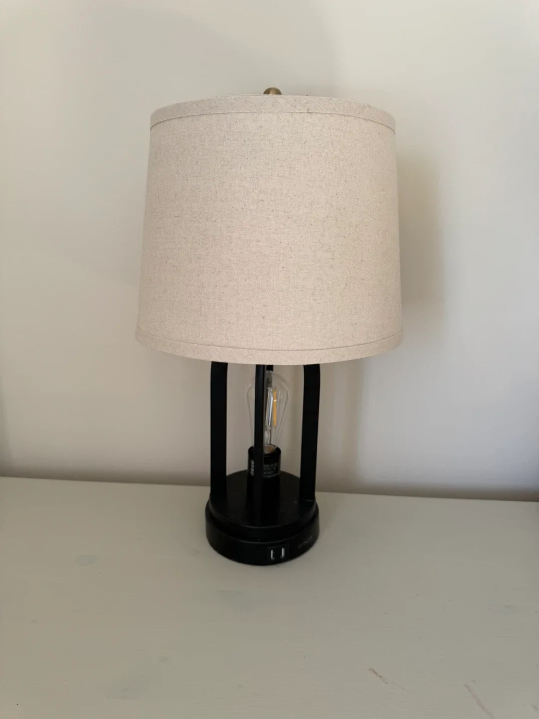 Table Lamp with USB Ports image indicator(2)