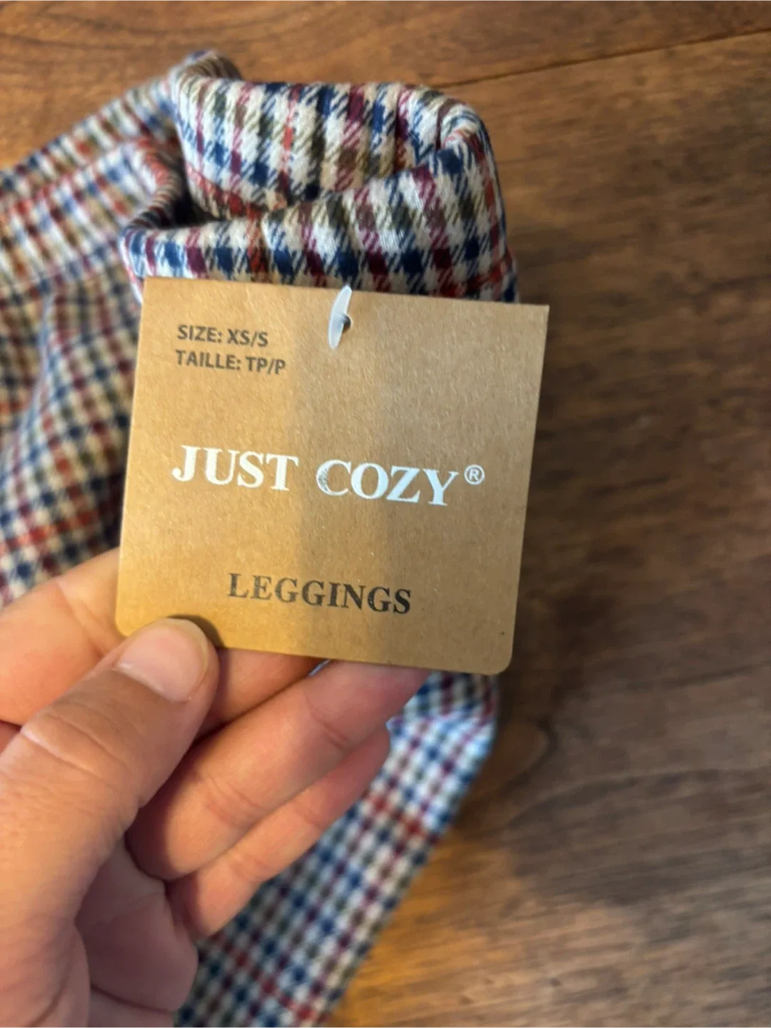 Just Cozy Plaid Leggings - Size XS or S image indicator(5)