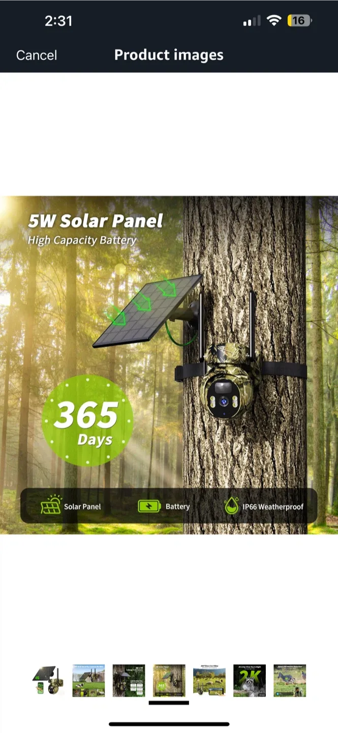 BNIB LIWAN 4G LTE Cellular Trail Camera - 2K Game Camera image indicator(4)