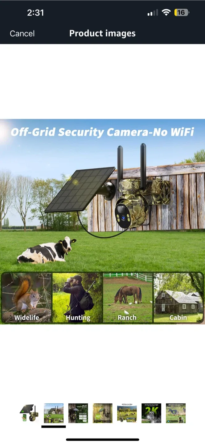 BNIB LIWAN 4G LTE Cellular Trail Camera - 2K Game Camera image indicator(2)