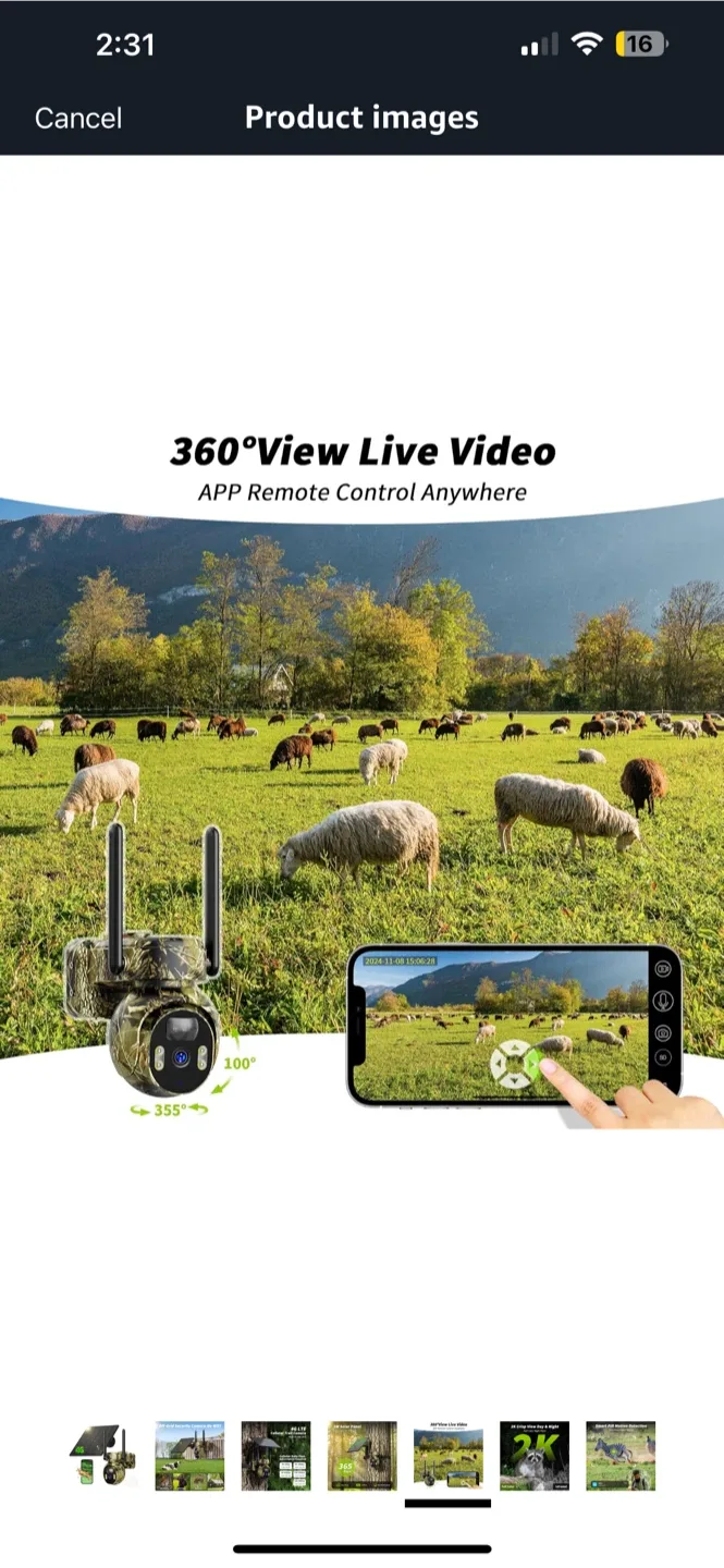 BNIB LIWAN 4G LTE Cellular Trail Camera - 2K Game Camera image indicator(5)