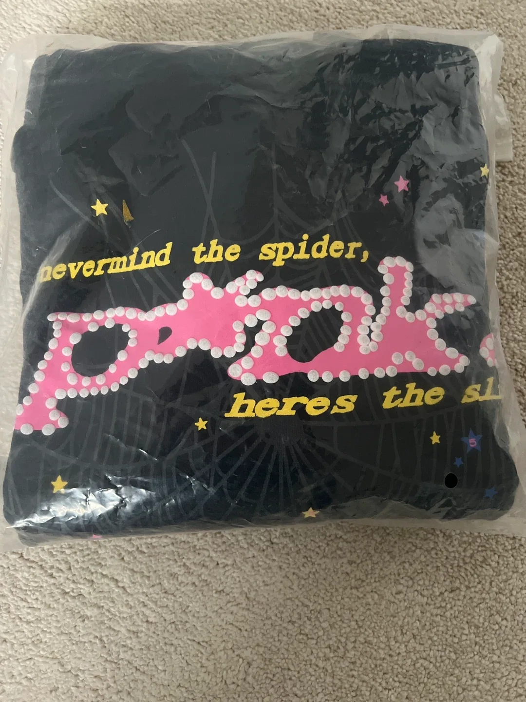 Sp5der P*nk Hoodie 'Black. image indicator(4)