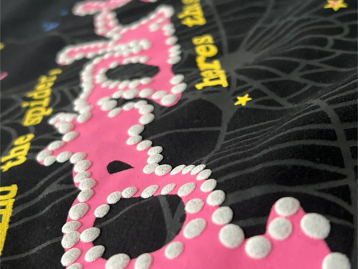 Sp5der P*nk Hoodie 'Black. image indicator(3)