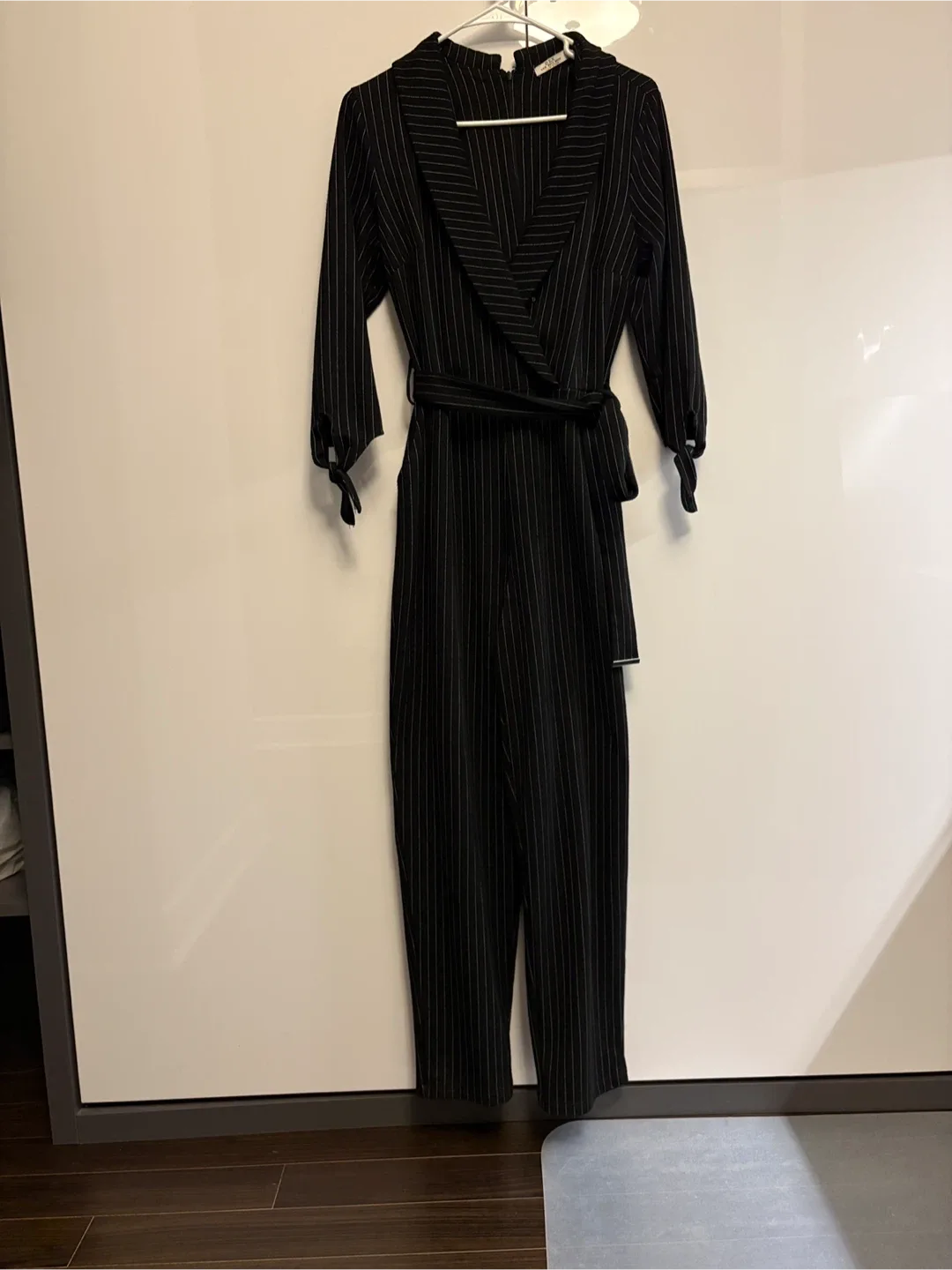 DEX Black Striped Jumpsuit - Size 6 image indicator(2)