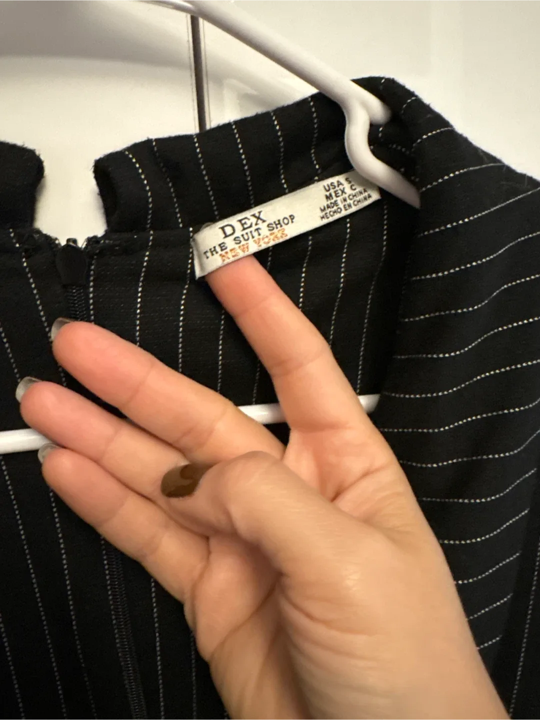 DEX Black Striped Jumpsuit - Size 6 image indicator(4)