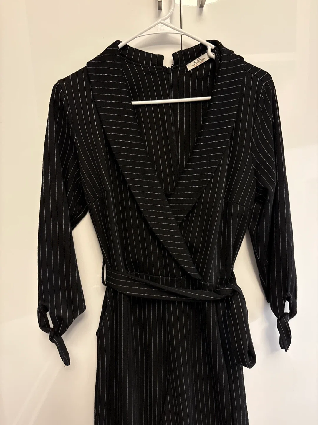 DEX Black Striped Jumpsuit - Size 6 image indicator(3)