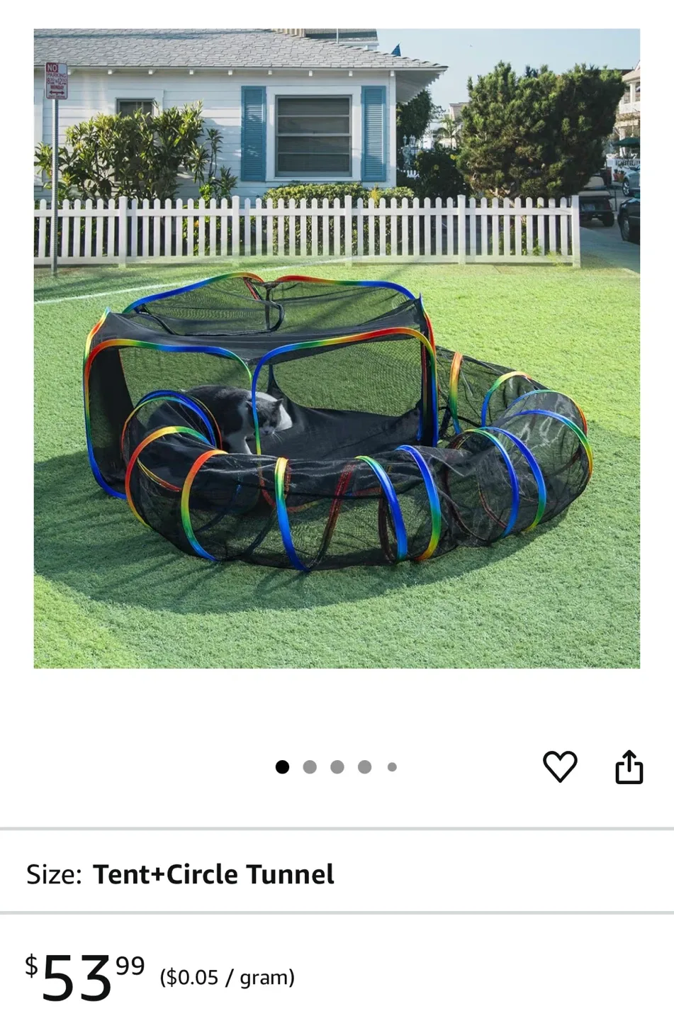 Cat Enclosure Playpen with Tunnel image indicator(2)