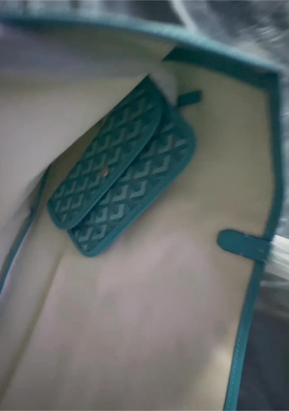 Goyard Turquoise Tote Bag image indicator(5)