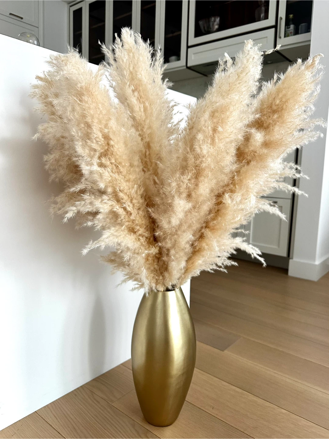 Pampas Grass with Gold Vase - photo 3