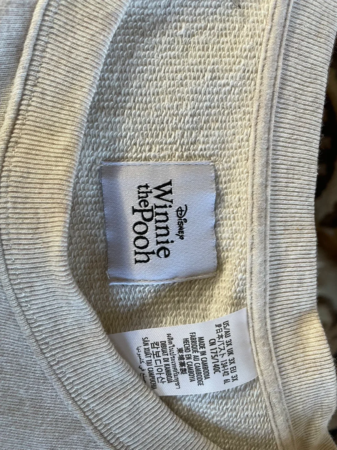 Plus size Disney Winnie the Pooh Crop Crewneck image indicator(2)