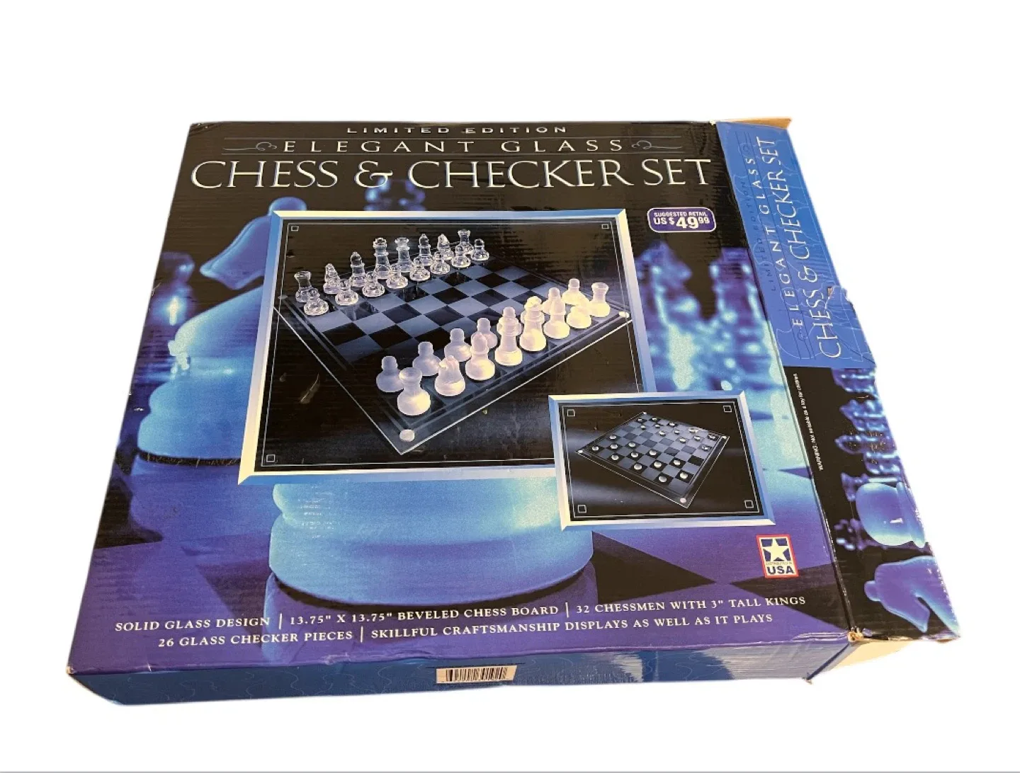 Elegant Glass Chess & Checker Set – Limited Edition ♟️✨
