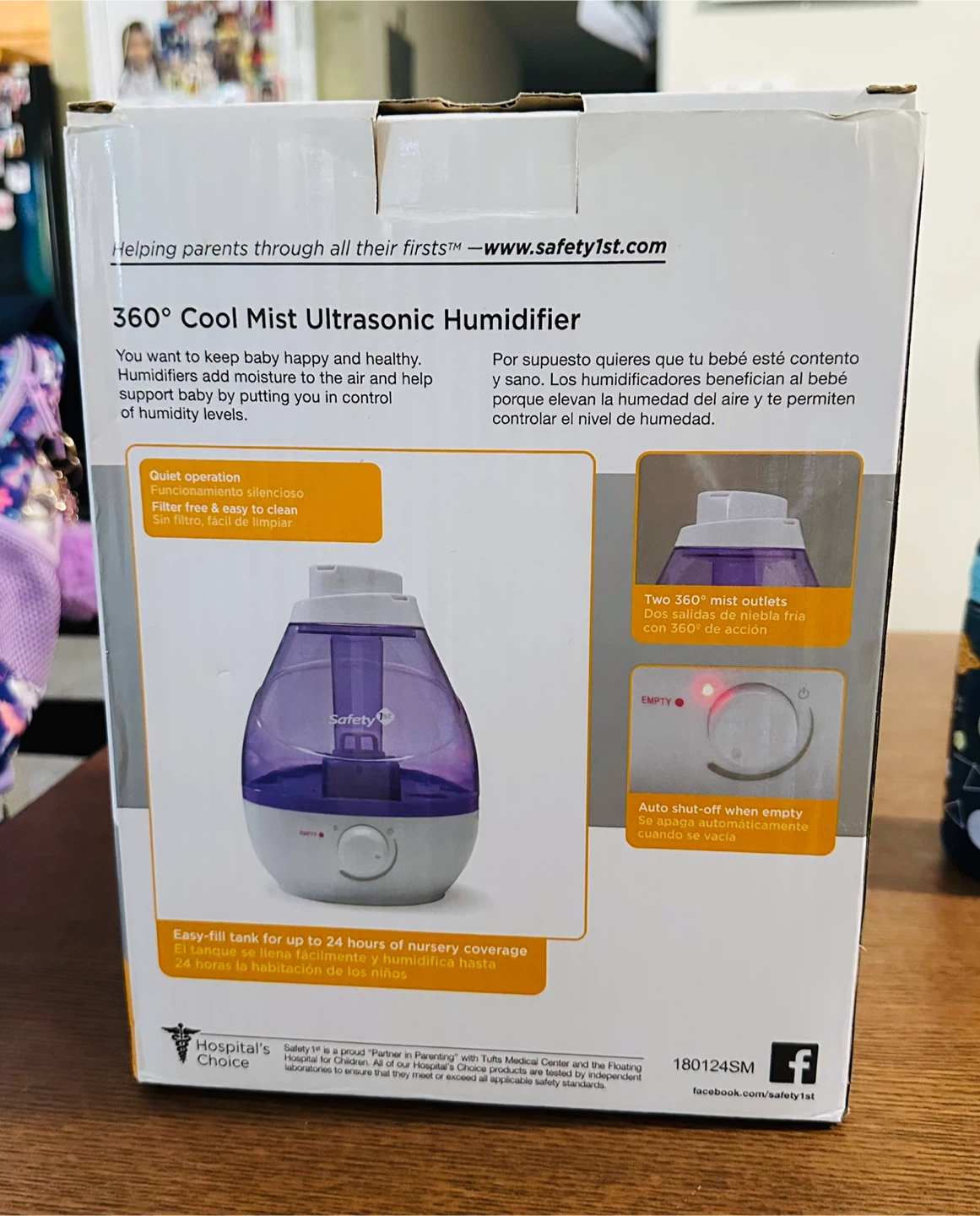 Safety 1st 360° Cool Mist Ultrasonic Humidifier - photo 2
