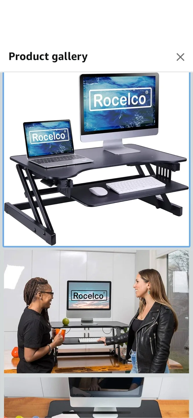 New Rocelco Height Adjustable Standing Desk Converter image indicator(6)