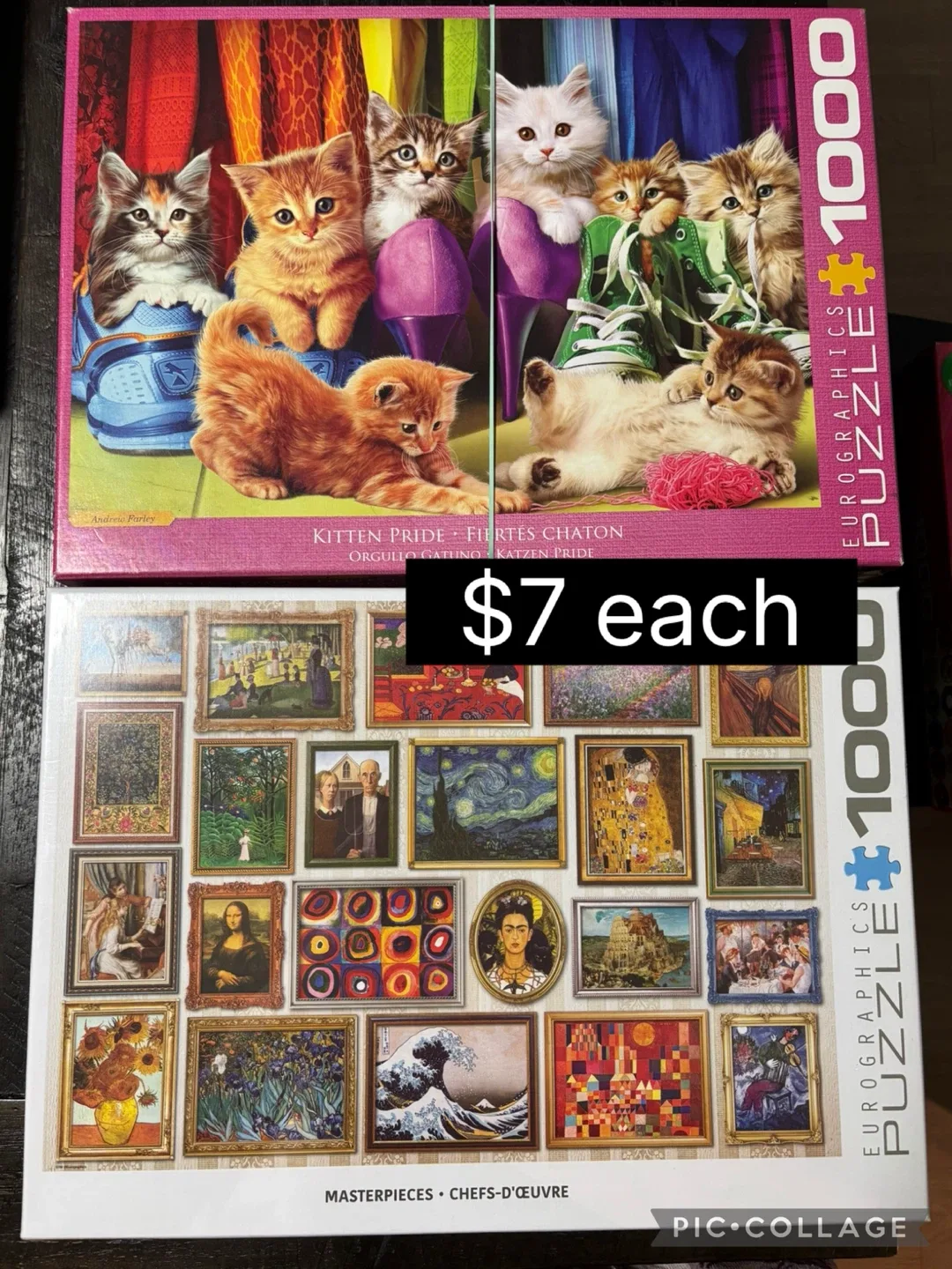 Assorted Jigsaw Puzzles - Buffalo, Springbok, Ravensburger image indicator(8)