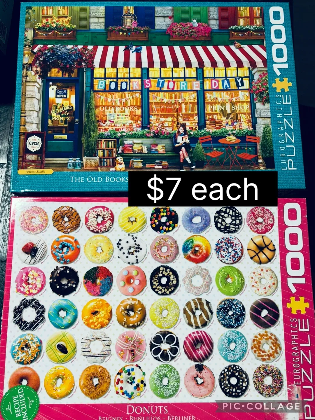 Assorted Jigsaw Puzzles - Buffalo, Springbok, Ravensburger image indicator(10)