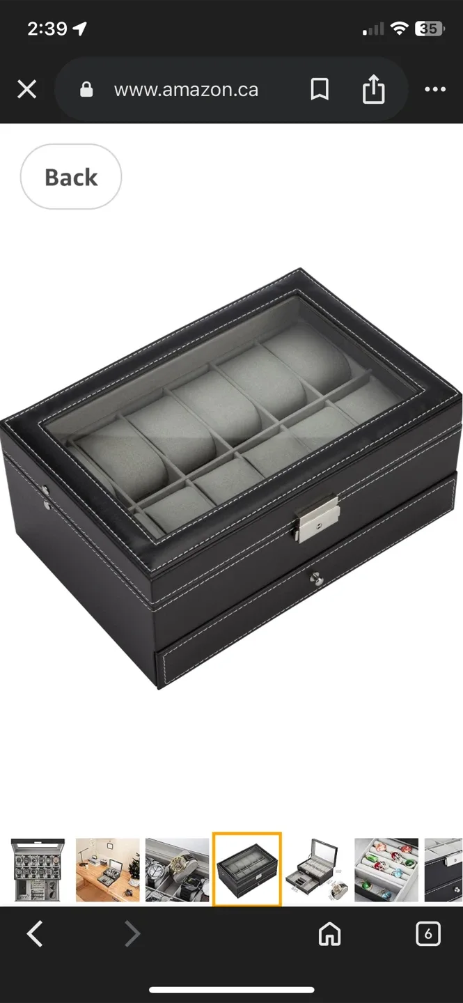 Beautiful brand new Watch & Jewelry Box Organizer image indicator(3)