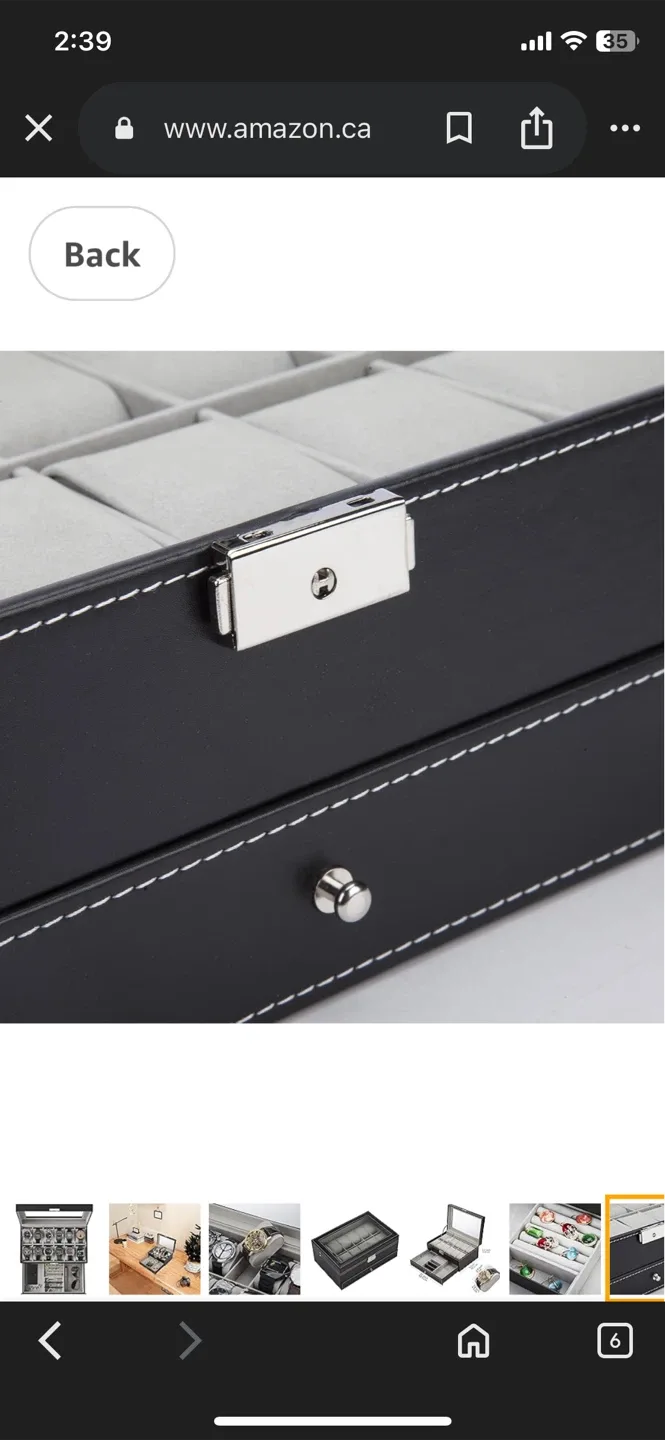 Beautiful brand new Watch & Jewelry Box Organizer image indicator(4)