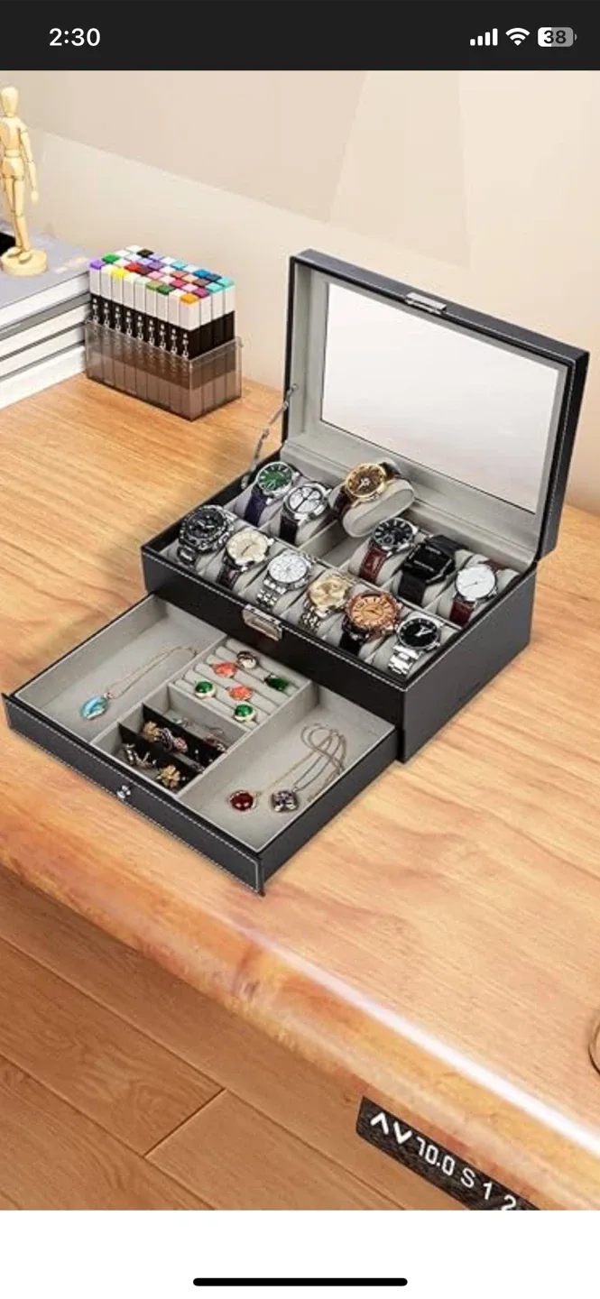 Beautiful brand new Watch & Jewelry Box Organizer image indicator(2)