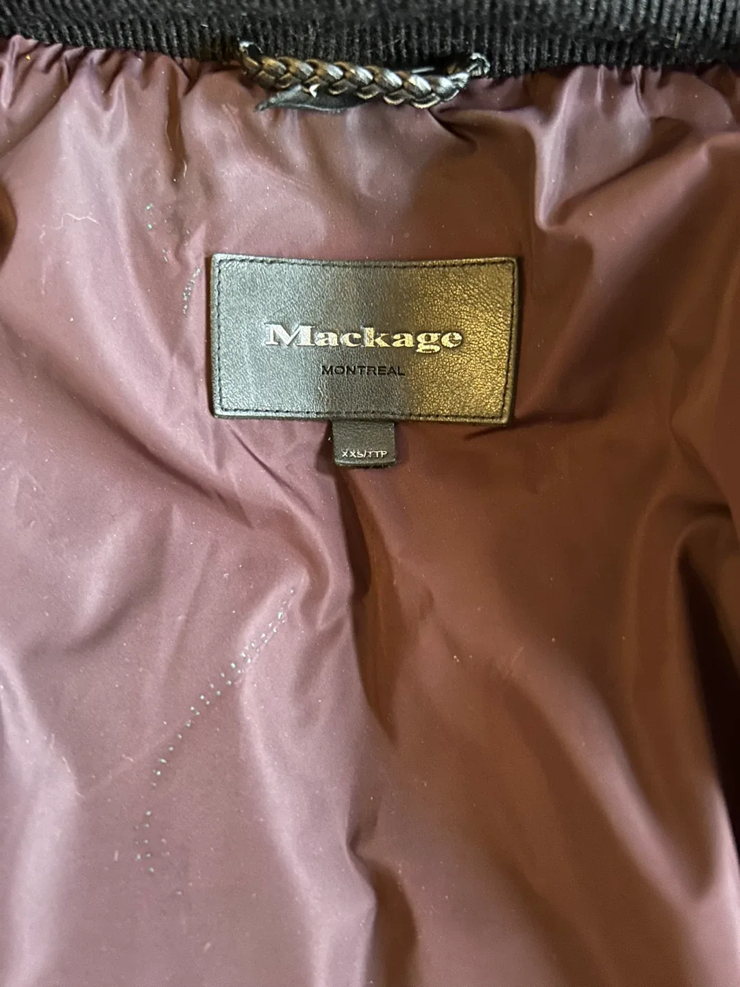 Elegant Mackage Kay-F Down Jacket – Burgundy, Size XXS image indicator(8)