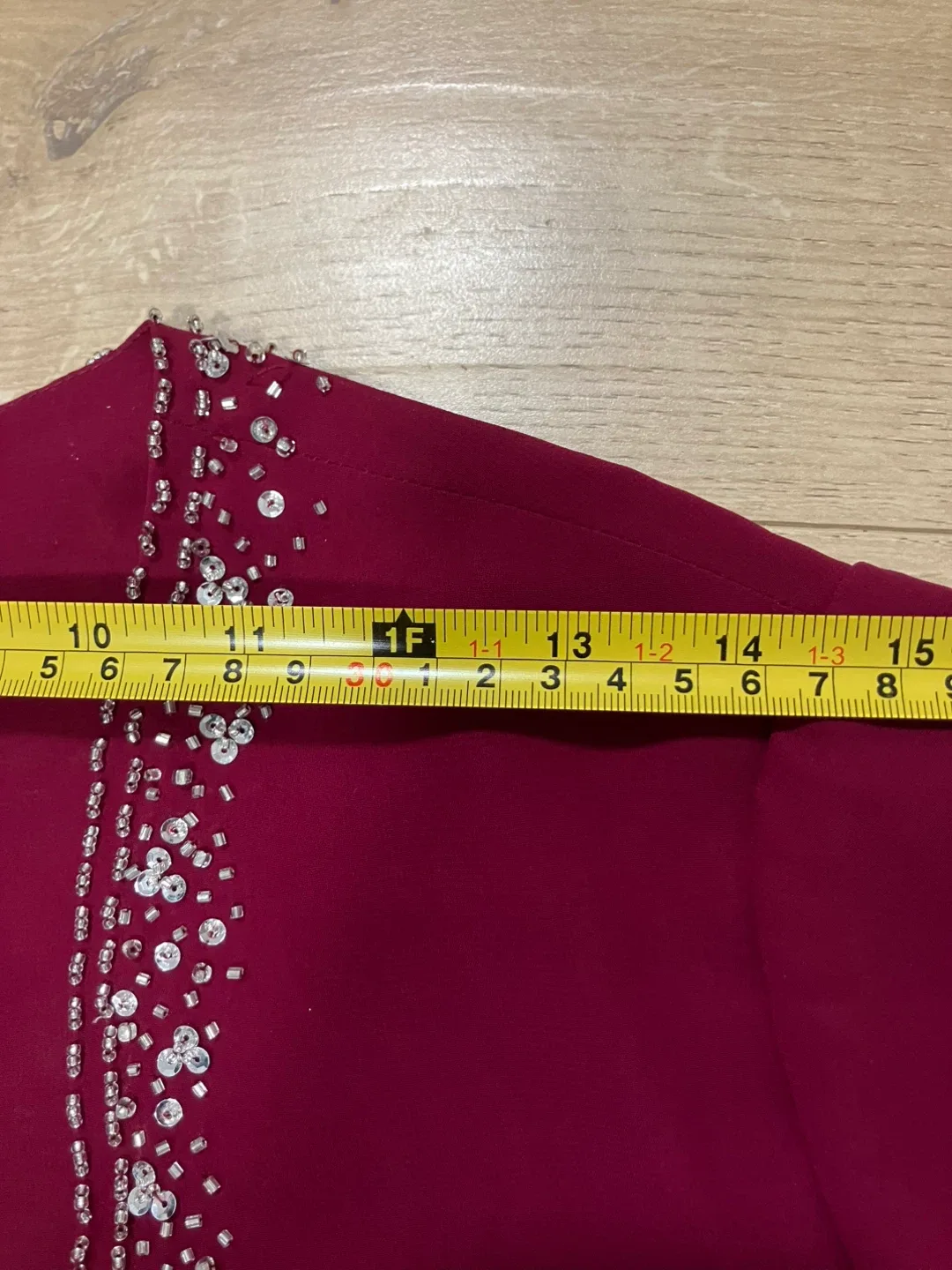 2 piece dress event gown burgundy image indicator(5)