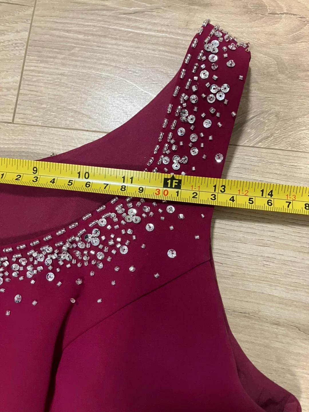 2 piece dress event gown burgundy image indicator(8)