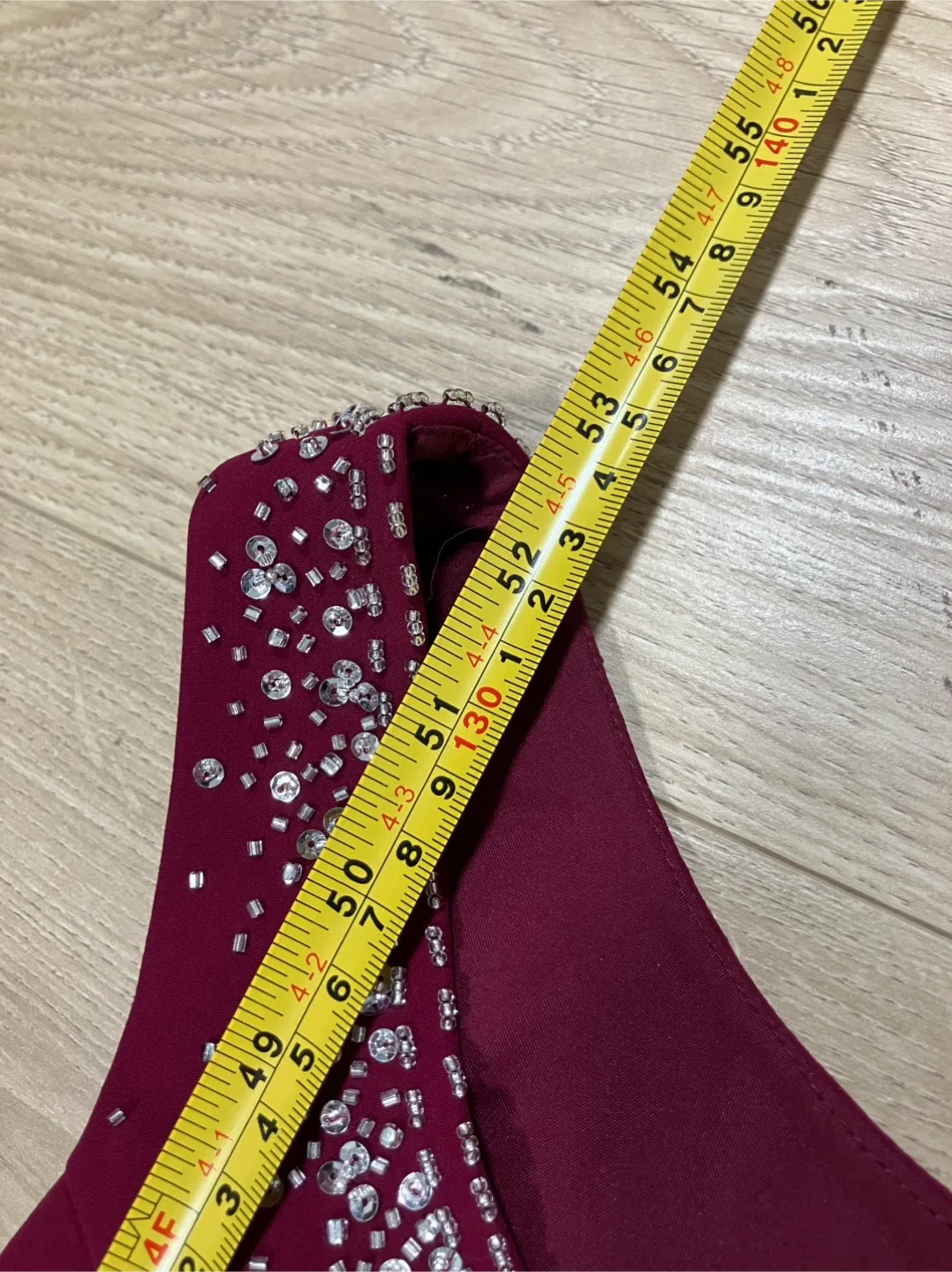 2 piece dress event gown burgundy image indicator(7)