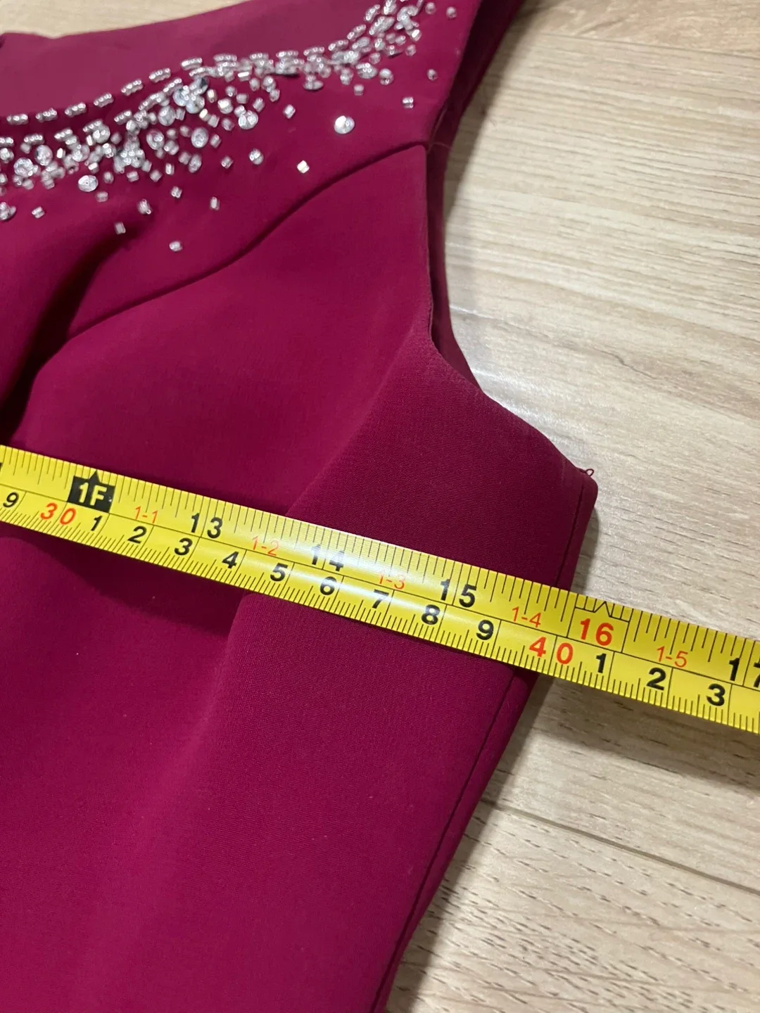 2 piece dress event gown burgundy image indicator(9)