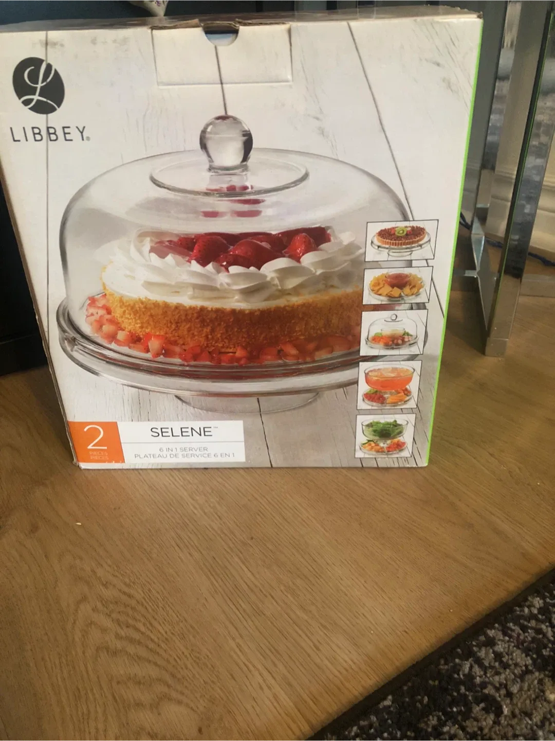 Libbey Selene 6-in-1 Multiuse Glass Serving Platter image indicator(6)