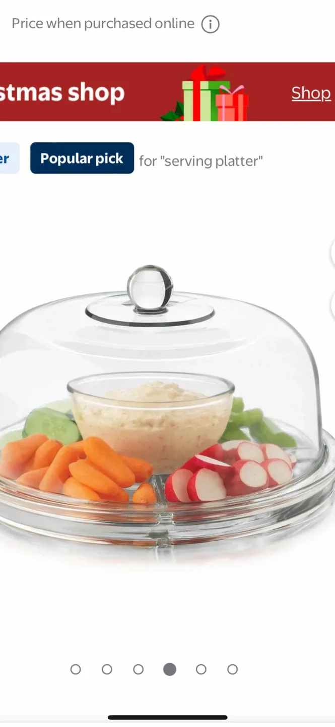 Libbey Selene 6-in-1 Multiuse Glass Serving Platter image indicator(4)